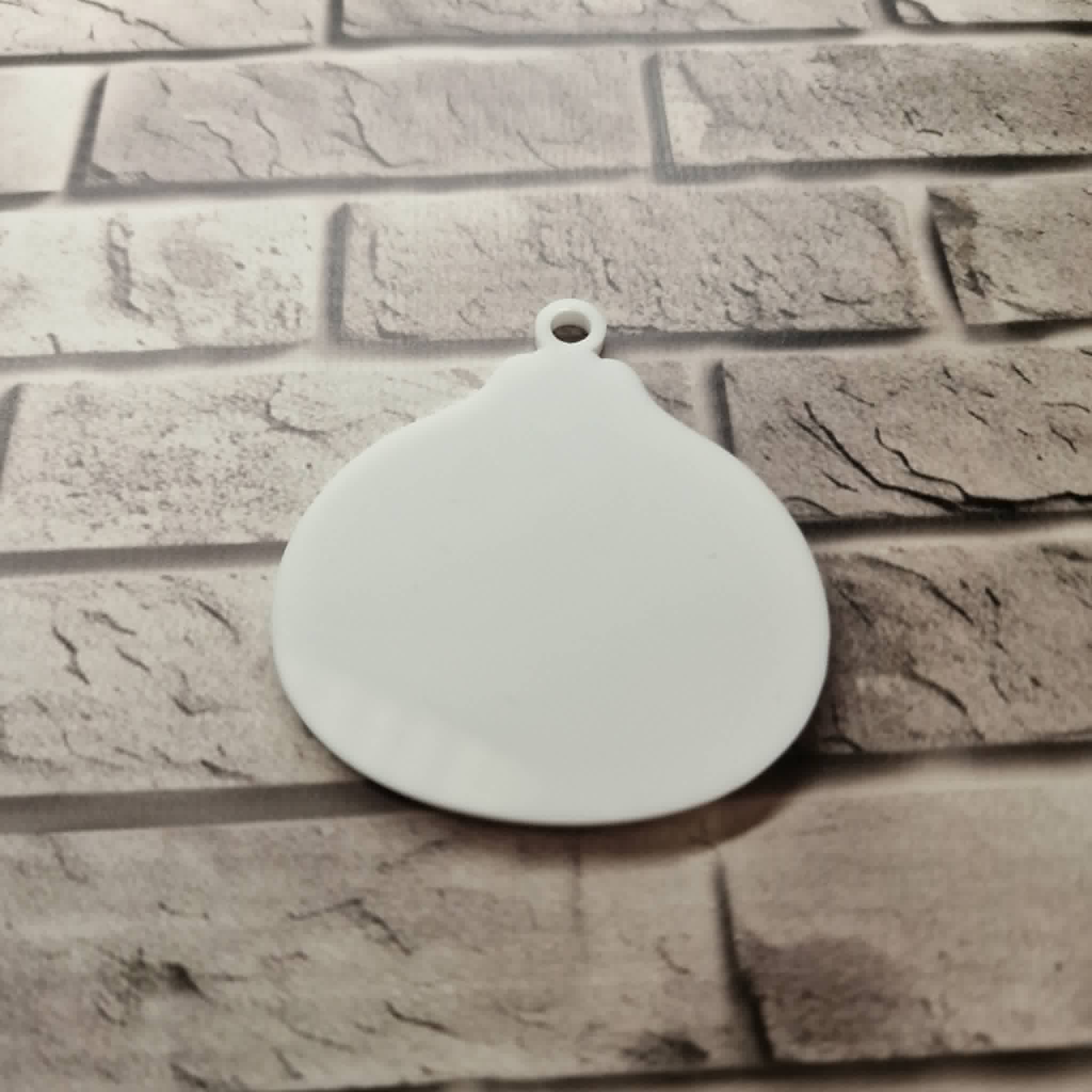 Pudding squish keyring blank with optional fastenings