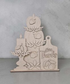 Pumpkin Candle Large plaque