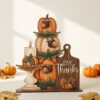 Pumpkin Candle Large plaque