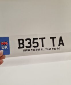 Alternative view of UV DTF – MS 046 - Reg Plate for 20cm plaque