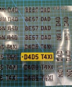 Alternative view of UV DTF - FA 020- Reg plates 4 pack - Father