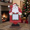 Santa Countdown with white acrylic plaque