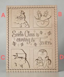 Alternative view of Large Frame interchangeable - Santa is coming