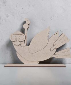 Alternative view of Scuba seagull on base