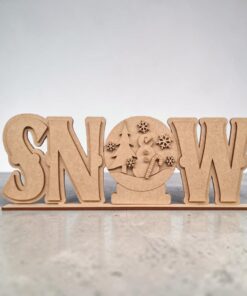 Alternative view of Snow on base with globe