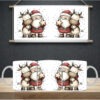 Sublimation sheet - Mug wrap 11oz - 065 Santa & Reindeer