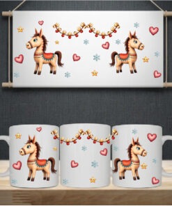 Sublimation sheet - Mug wrap 11oz - 068 Pony