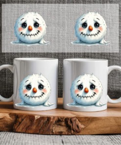 Sublimation sheet - Mug wrap 11oz - 071 scary snowman