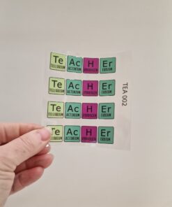 Alternative view of UV DTF - TEA 002 - Elements 4 pack Teacher