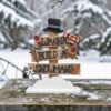 Wanna build a snowman signpost