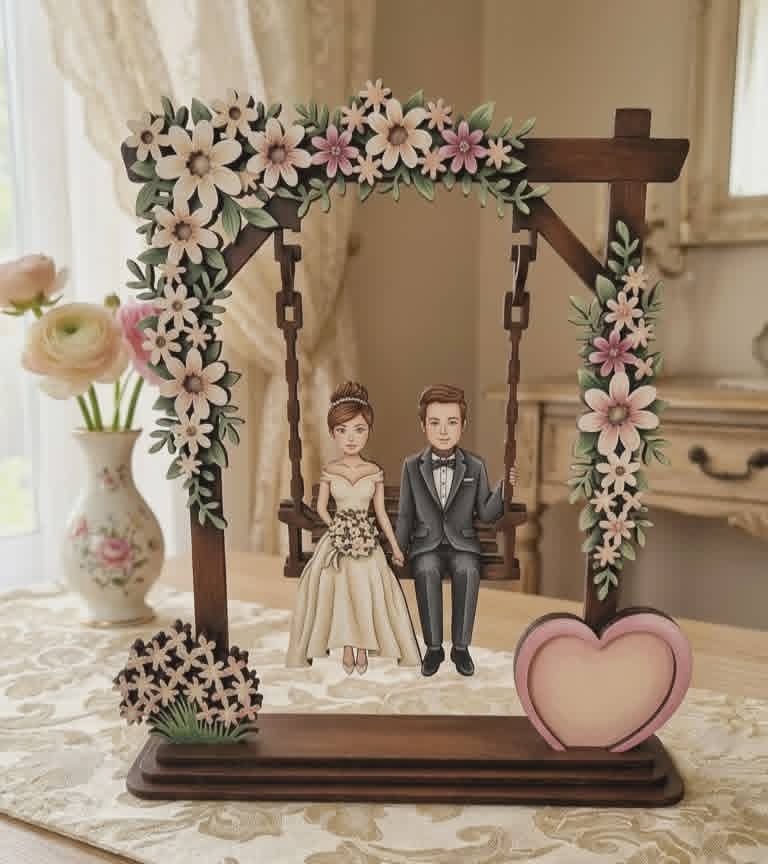 Wedding Swing with flowers