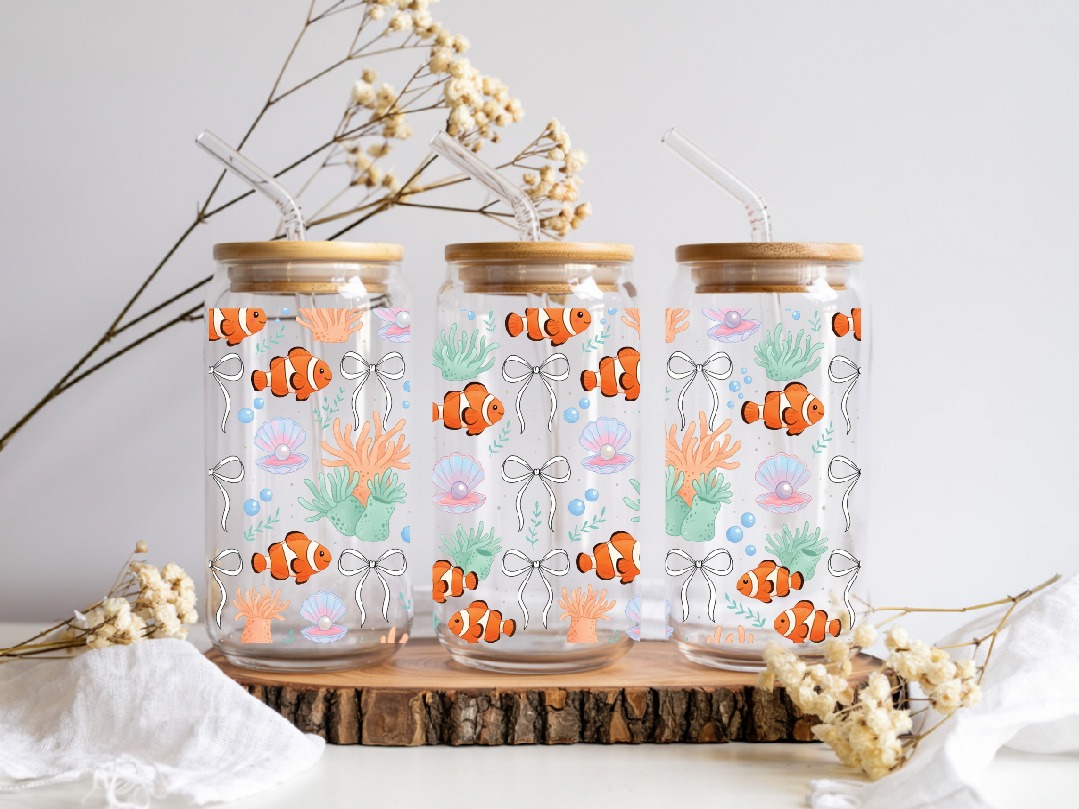 UV DTF – WRP 120- Libbey wrap Clown fish
