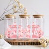 UV DTF – WRP 126- Libbey wrap pink Christmas