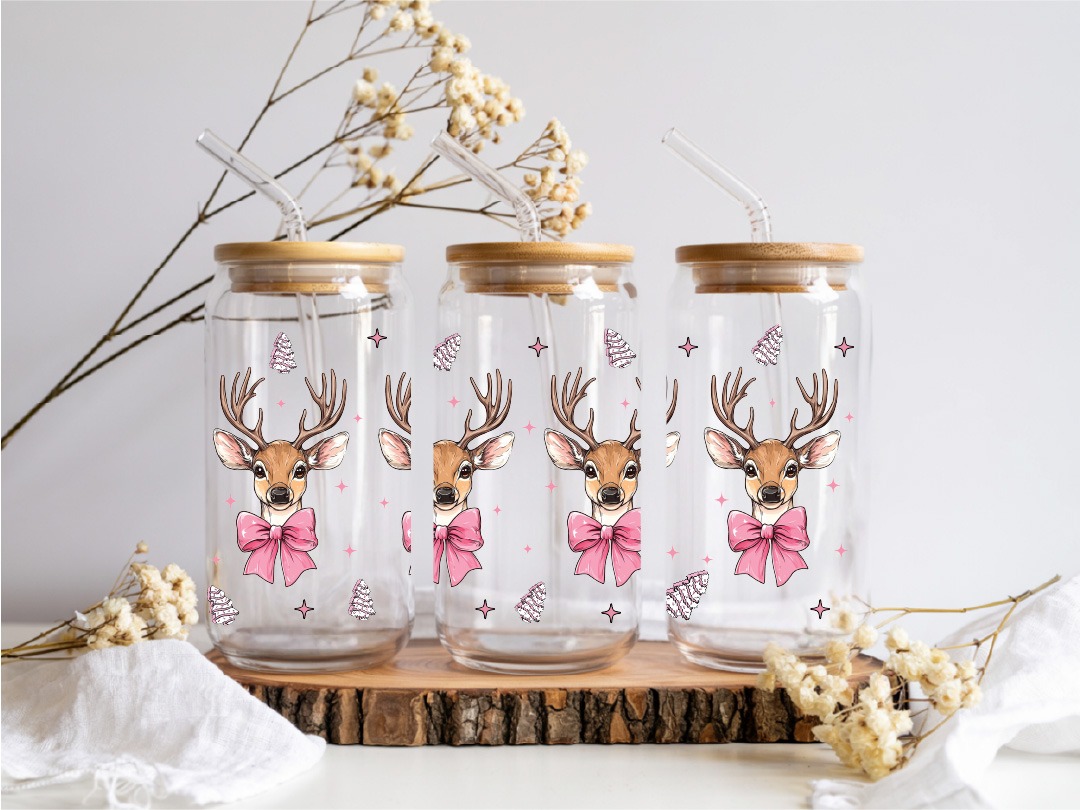 UV DTF – WRP 129 - Libbey wrap reindeer