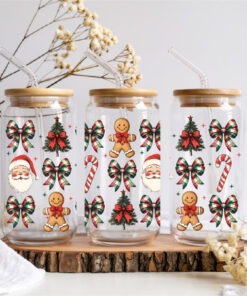 UV DTF – WRP 133 - Libbey wrap Santa Tree