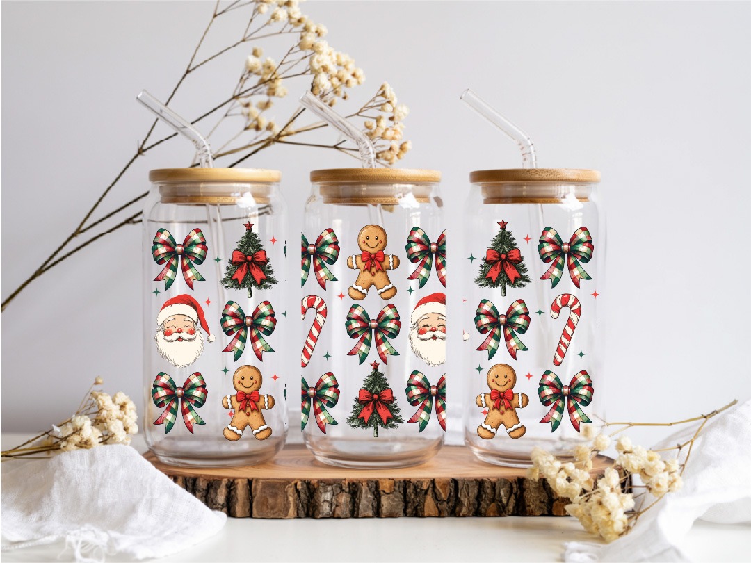 UV DTF – WRP 133 - Libbey wrap Santa Tree