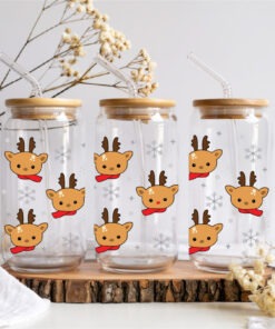 UV DTF – WRP 145 - Libbey wrap Reindeer