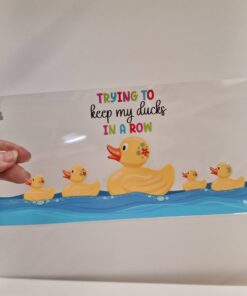 Alternative view of UV DTF – WRP 115- Libbey wrap Duck In a row