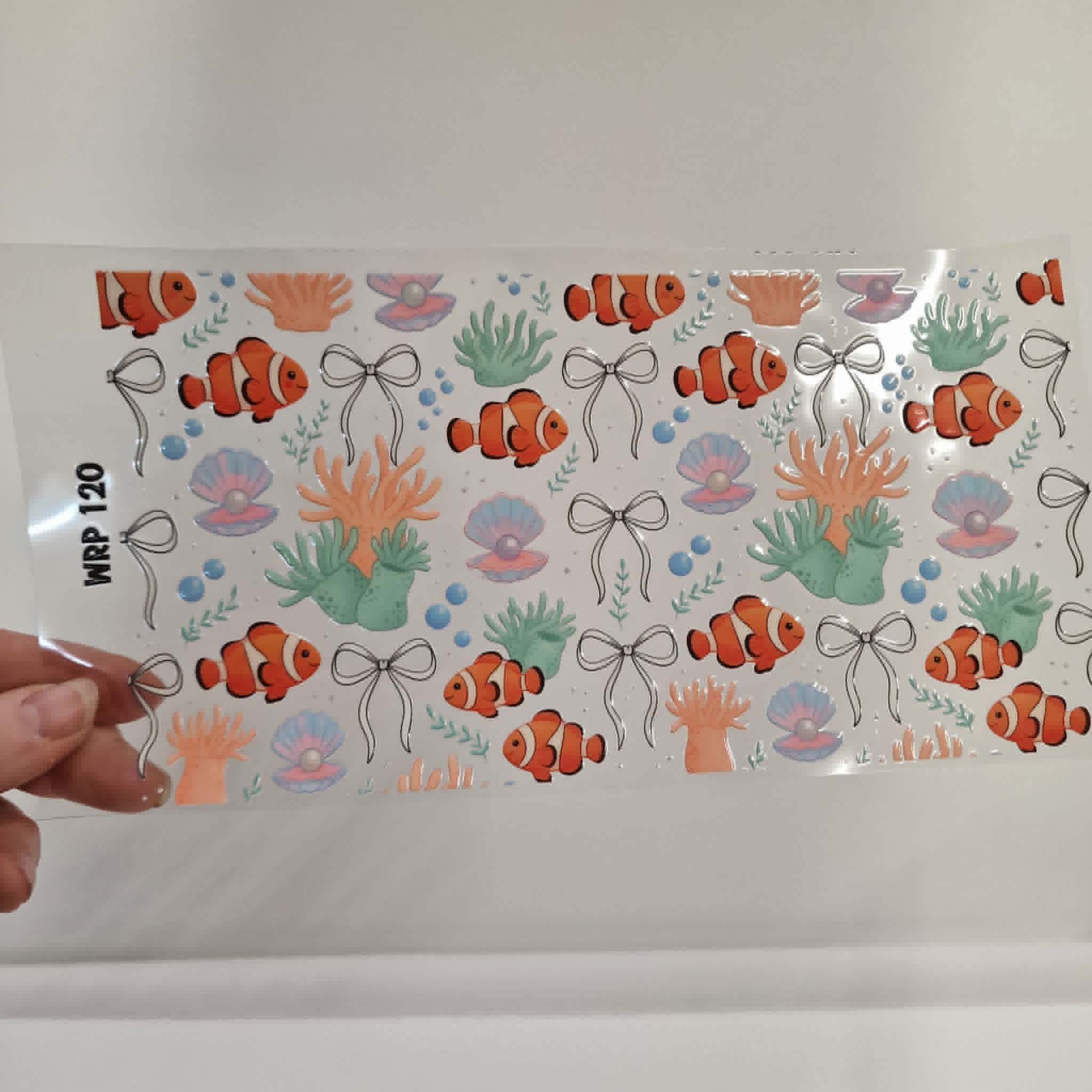 UV DTF – WRP 120- Libbey wrap Clown fish