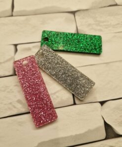 6 x 2cm Rectangle keyring blank