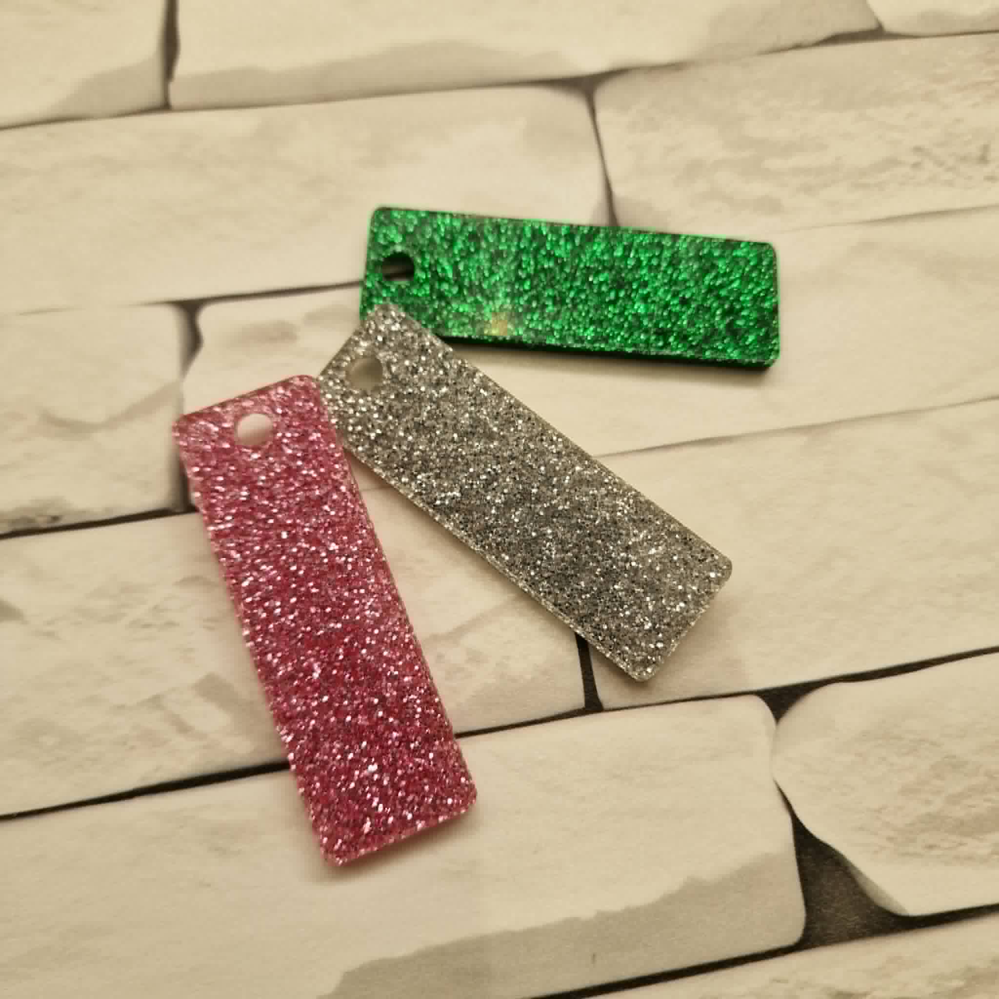 6 x 2cm Rectangle keyring blank
