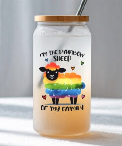 UV DTF – DEC 183 10cm decal for Libbey - Pride Sheep