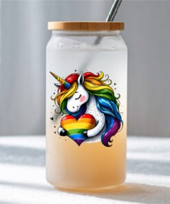 UV DTF – DEC 184 10cm decal for Libbey - unicorn