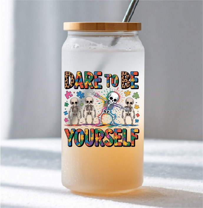 UV DTF – DEC 187 10cm decal for Libbey - skeleton