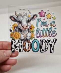 Alternative view of UV DTF – DEC 186 10cm decal for Libbey - A little moody