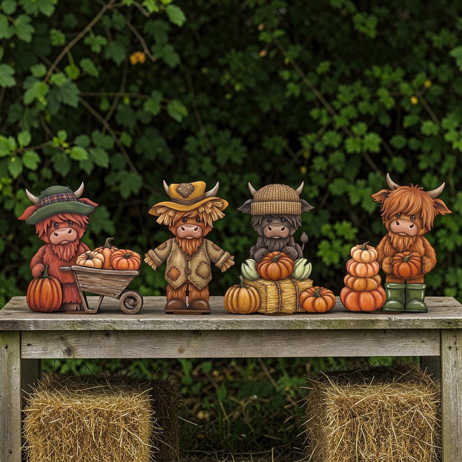 Autumn highlands on base