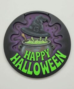 Happy halloween cauldron hat 20