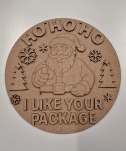 Alternative view of I like your package 23cm round