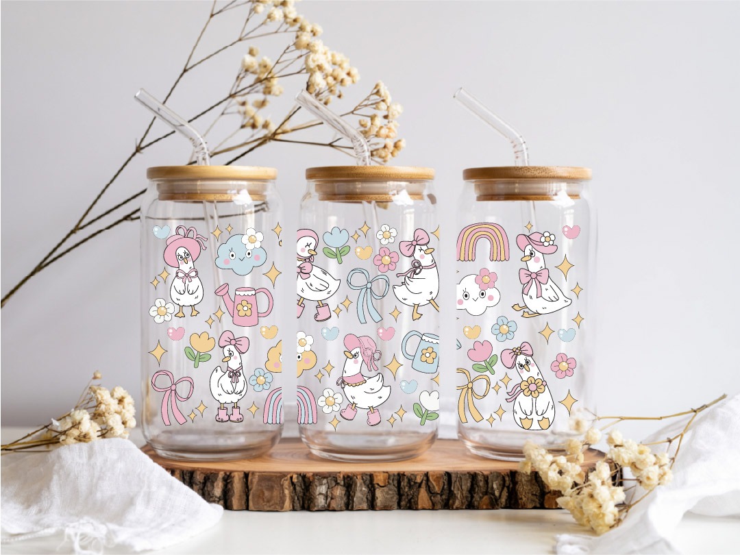 UV DTF – WRP 161 - Libbey wrap ducks