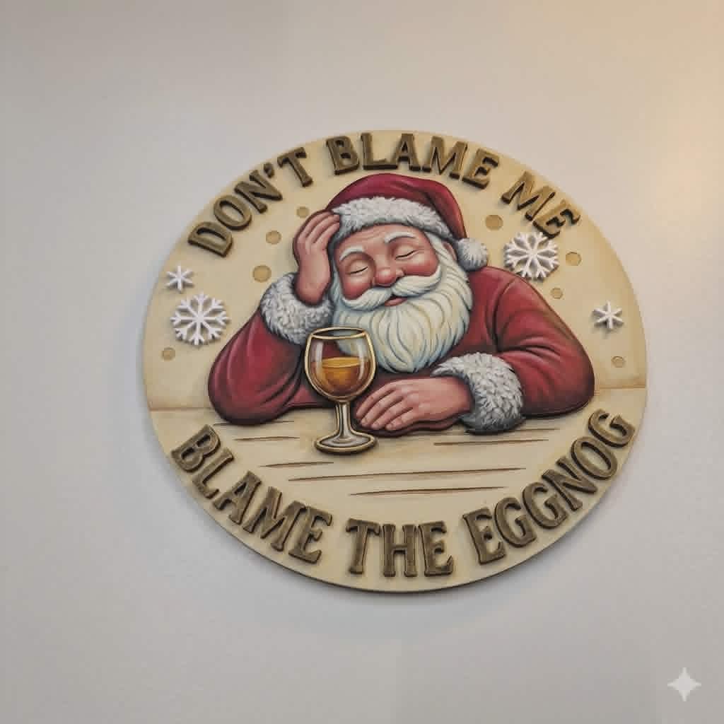 Don't blame me, blame the eggnog