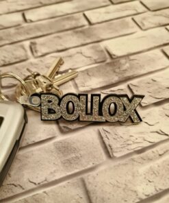Bollox keyring 2 layers - 4 pack