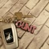 Cunt keyring 2 layers - 4 pack