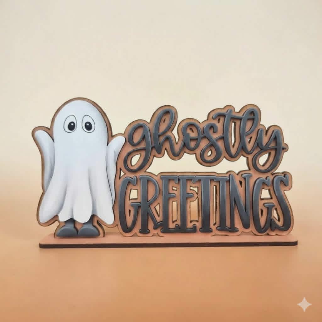 Ghostly greetings on base