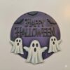 Happy Halloween 3 ghost 20cm round