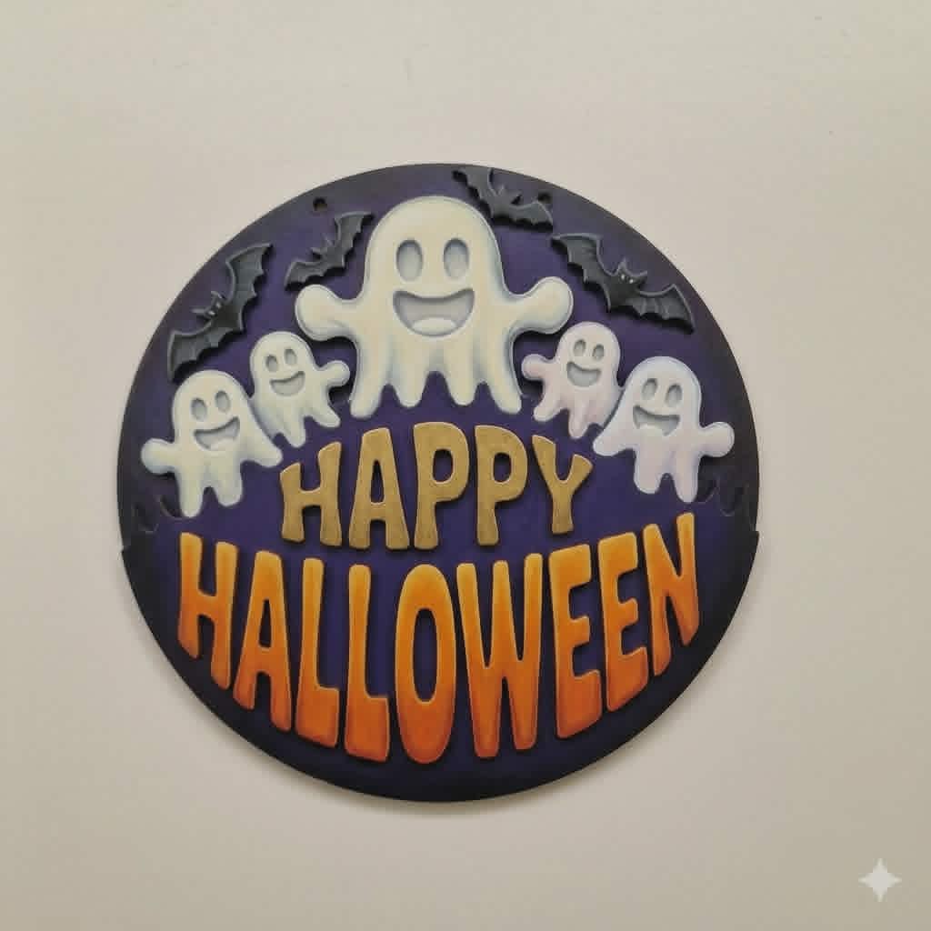 Happy Halloween 5 ghost 20cm