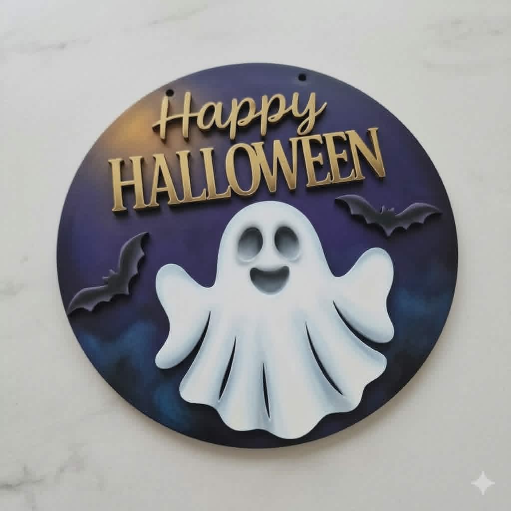 Happy Halloween 1 cheerful ghost 20cm