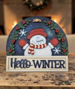 Hello winter snowman 28cm