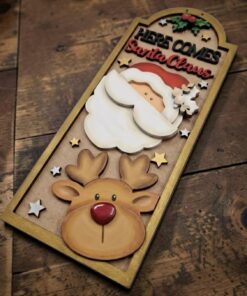 Alternative view of Here comes Santa Claus tall frame