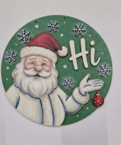 Hi Santa holding bauble 23