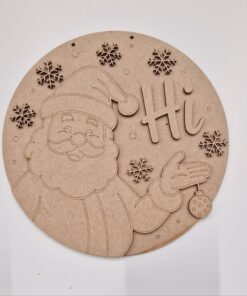 Hi Santa holding bauble 23cm