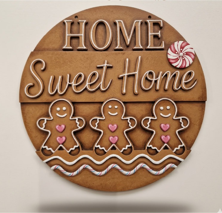 Home Sweet Ginger home 23cm round