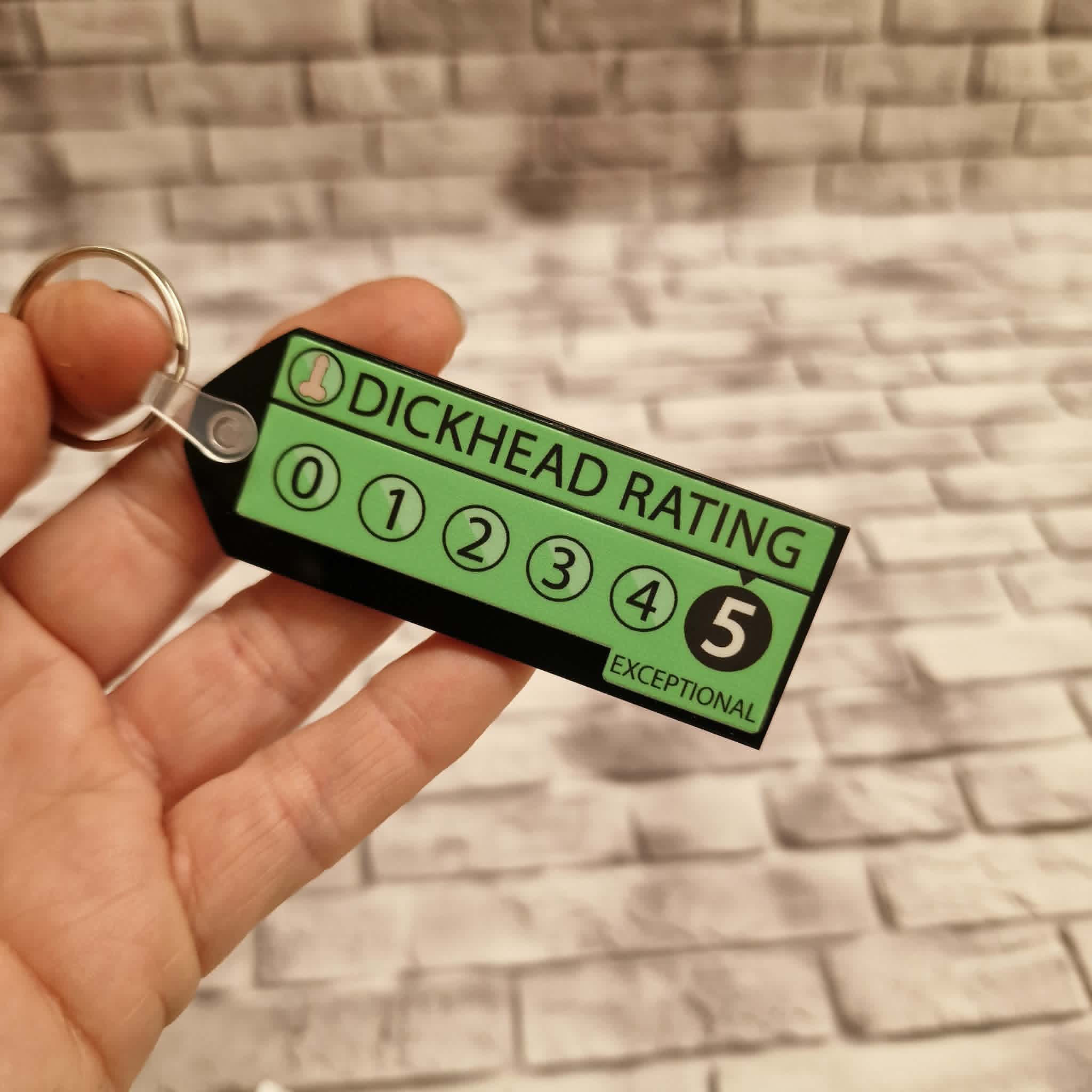UV DTF – KR 056 Dickhead rating - Image 2