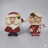 Mini Mr and Mrs Claus baubles