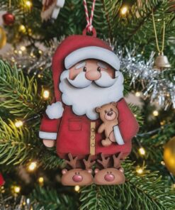 Bedtime Santa bauble