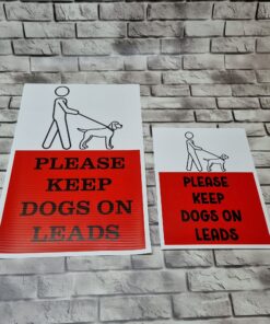 Equestrian warning caution sign banners- Please keep dogs on leads