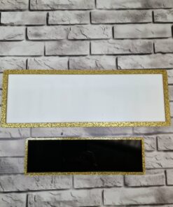 Rectangle plaque with front edge
